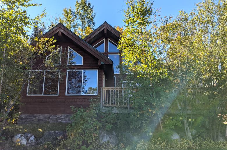 Exterior of two-story Wren in the early morning.
