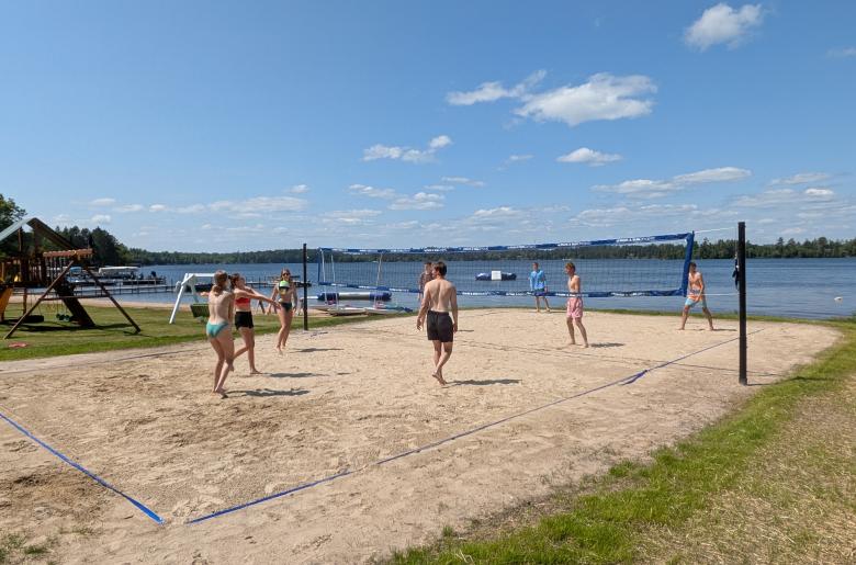 Family beach volleyball competition!